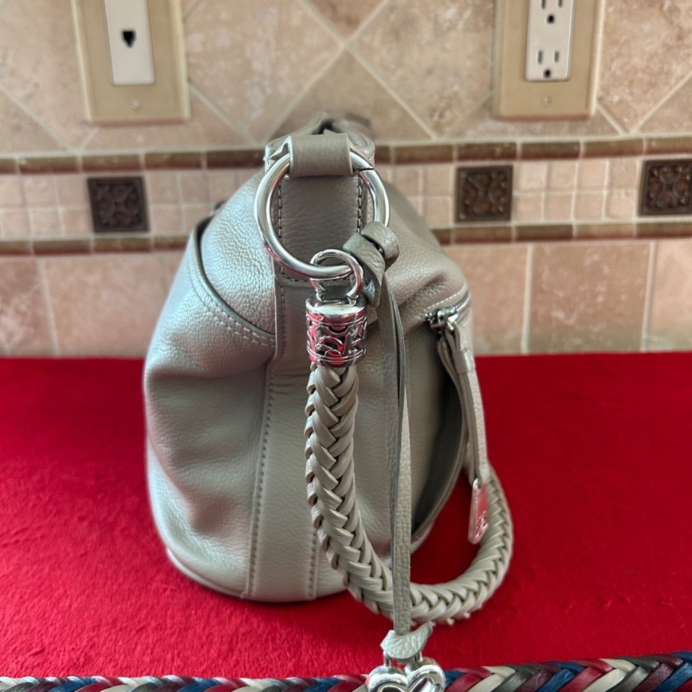 Brighton Your Bag Beck Beechwood Leather Organizer Purse Extra Straps & Tassels - Picture 6 of 15